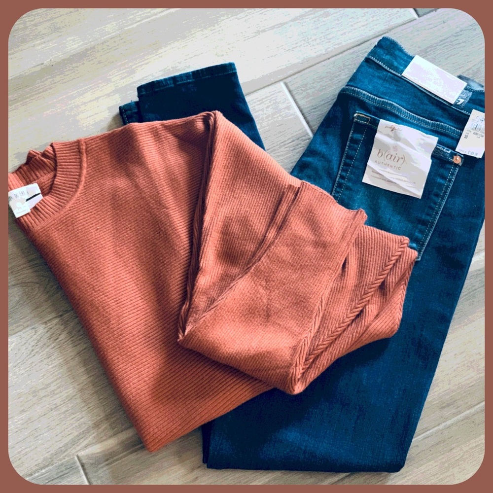 7 For all Mankind NWT B(air) ankle skinny jeans 30